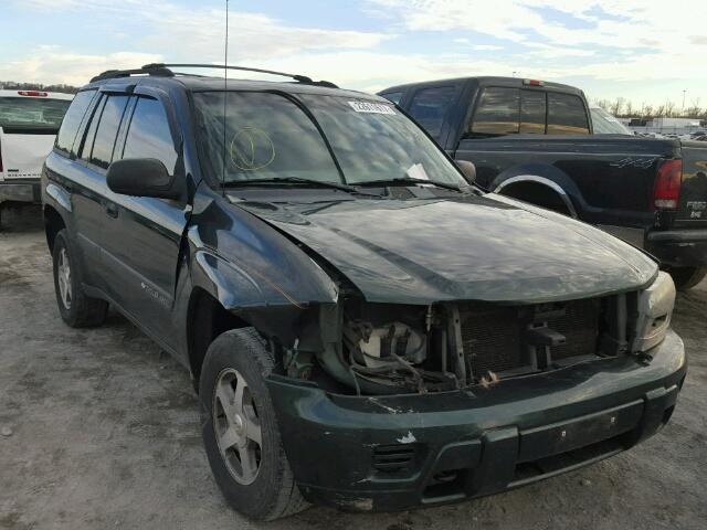 1GNDT13S642285879 - 2004 CHEVROLET TRAILBLAZE GREEN photo 1