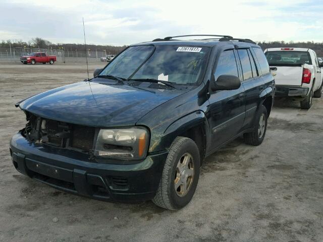 1GNDT13S642285879 - 2004 CHEVROLET TRAILBLAZE GREEN photo 10