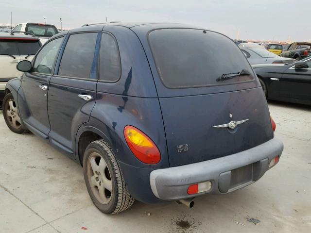 3C8FY68BX2T288268 - 2002 CHRYSLER PT CRUISER BLUE photo 3