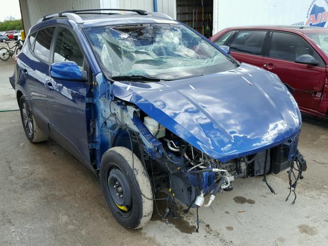 KM8JU3AG9EU800555 - 2014 HYUNDAI TUCSON GLS BLUE photo 1