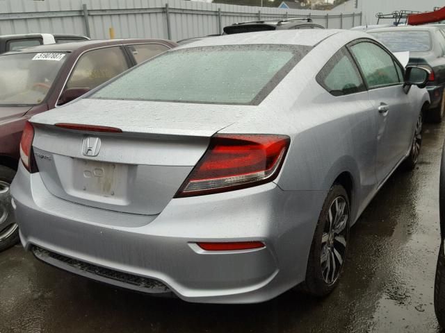 2HGFG3B07FH532095 - 2015 HONDA CIVIC EXL SILVER photo 4