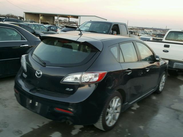 JM1BL1L59C1611558 - 2012 MAZDA 3 S BLACK photo 4