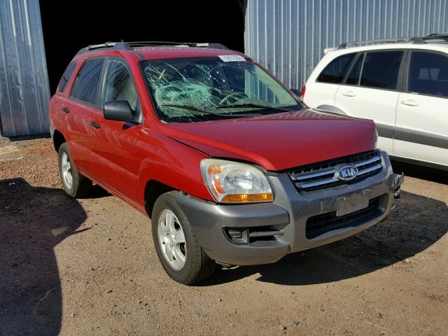 KNDJF724377448651 - 2007 KIA SPORTAGE L RED photo 1