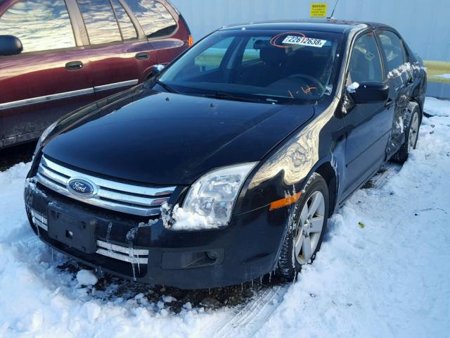 3FAHP07Z57R171068 - 2007 FORD FUSION SE BLACK photo 2