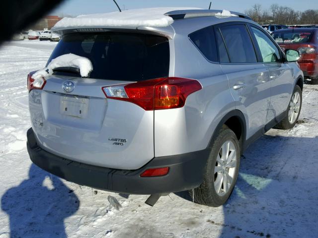 2T3DFREV0DW090292 - 2013 TOYOTA RAV4 LIMIT SILVER photo 4