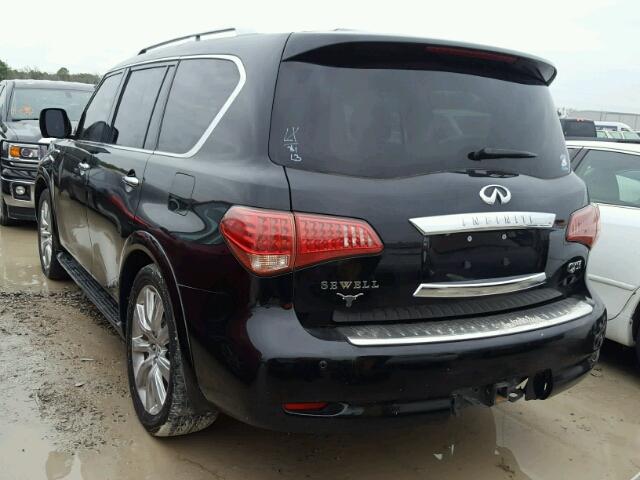 JN8AZ2NFXB9502763 - 2011 INFINITI QX56 BLACK photo 3