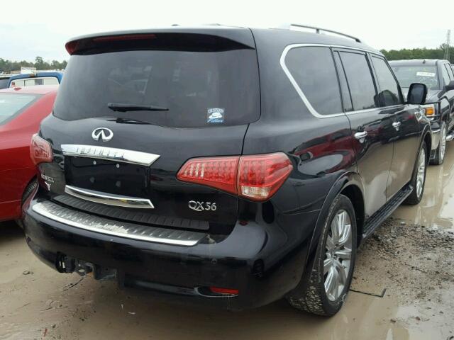 JN8AZ2NFXB9502763 - 2011 INFINITI QX56 BLACK photo 4