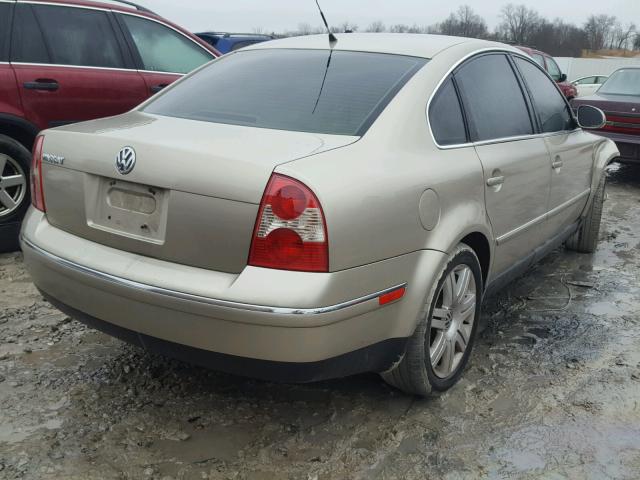 WVWAD63B15P006252 - 2005 VOLKSWAGEN PASSAT GLS GOLD photo 4