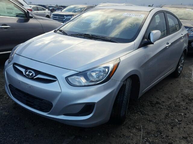 KMHCT4AE9DU497176 - 2013 HYUNDAI ACCENT GLS SILVER photo 2