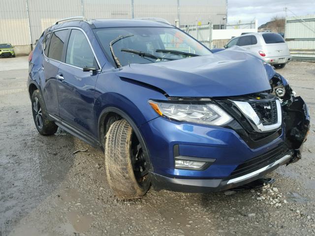 5N1AT2MV6HC784297 - 2017 NISSAN ROGUE SV BLUE photo 1