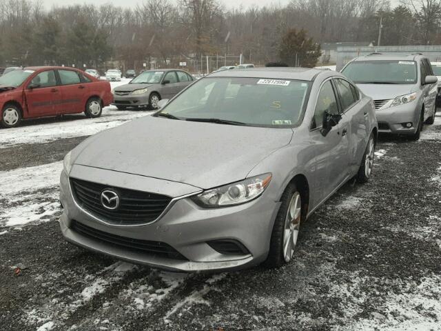 JM1GJ1V68F1163707 - 2015 MAZDA 6 TOURING GRAY photo 2