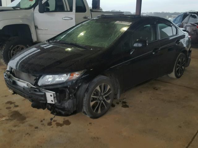 19XFB2F93DE065752 - 2013 HONDA CIVIC EXL BLACK photo 2