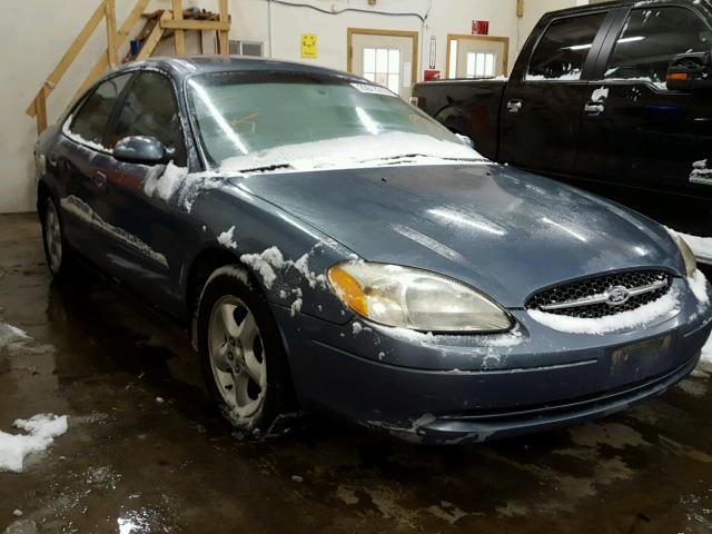 1FAFP5529YA220763 - 2000 FORD TAURUS SES BLUE photo 1