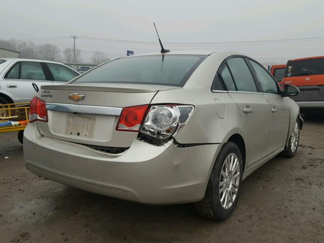 1G1PH5SB5D7129585 - 2013 CHEVROLET CRUZE ECO GOLD photo 4