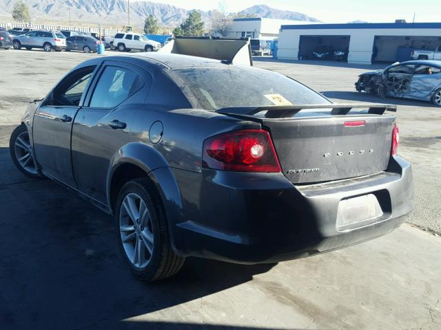 1C3CDZAB3EN222715 - 2014 DODGE AVENGER SE GRAY photo 3