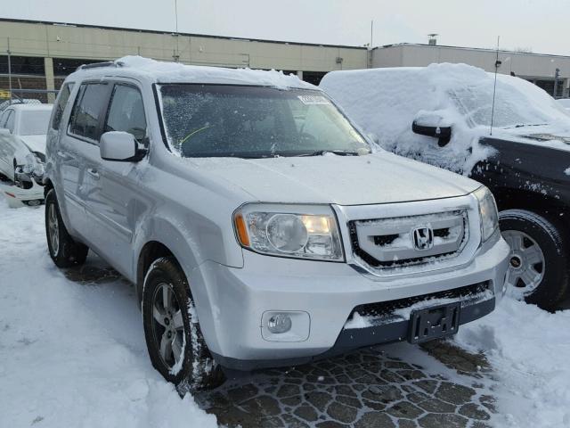 5FNYF48639B040282 - 2009 HONDA PILOT EXL SILVER photo 1