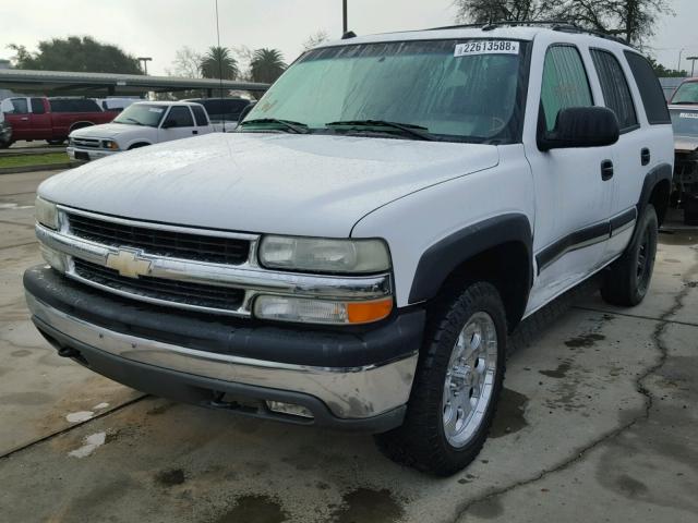 1GNEK13T64J222769 - 2004 CHEVROLET TAHOE K150 WHITE photo 2