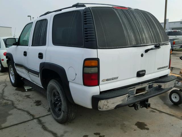 1GNEK13T64J222769 - 2004 CHEVROLET TAHOE K150 WHITE photo 3