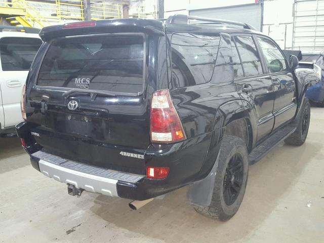 JTEBU14R840028500 - 2004 TOYOTA 4RUNNER SR BLACK photo 4