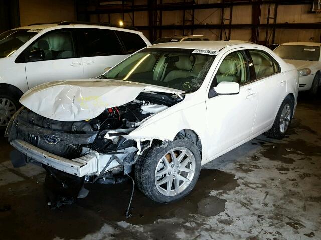 3FAHP0JG7CR126070 - 2012 FORD FUSION SEL WHITE photo 2