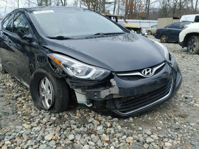 KMHDH4AE1EU172495 - 2014 HYUNDAI ELANTRA SE BLACK photo 9