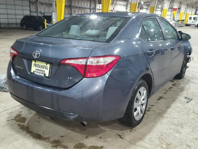 2T1BURHE4GC648457 - 2016 TOYOTA COROLLA L GRAY photo 4