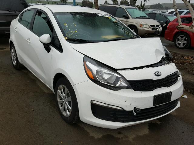 KNADM4A34G6564910 - 2016 KIA RIO LX WHITE photo 1