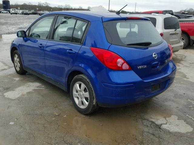 3N1BC13E79L419981 - 2009 NISSAN VERSA S BLUE photo 3