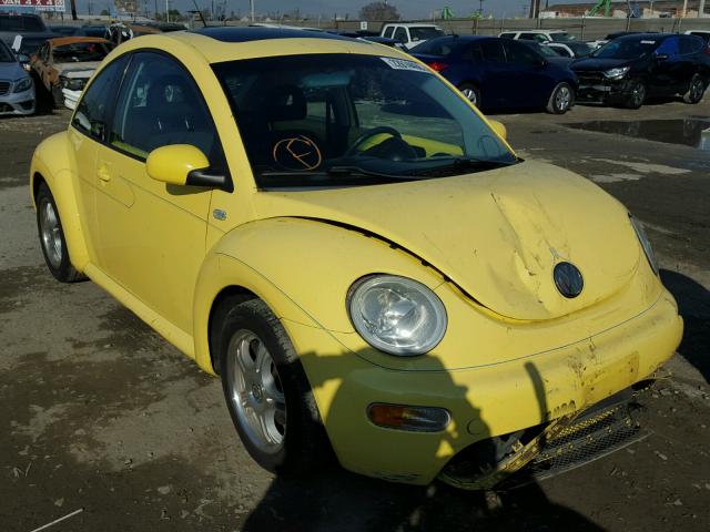 3VWCK21C42M406257 - 2002 VOLKSWAGEN NEW BEETLE YELLOW photo 1