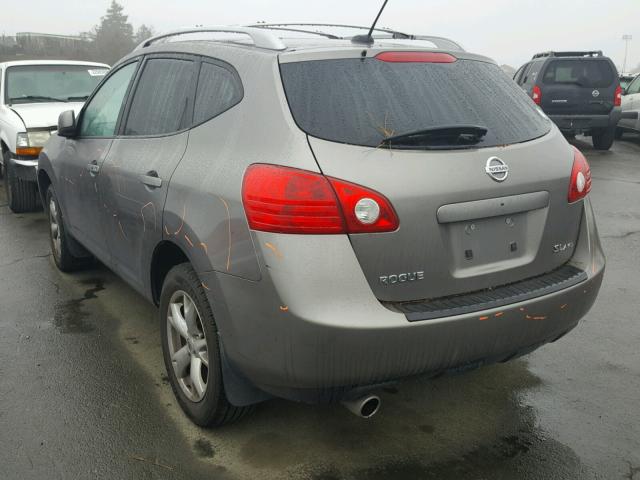 JN8AS58V98W410773 - 2008 NISSAN ROGUE S SILVER photo 3