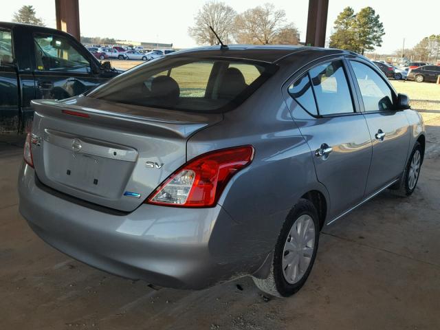 3N1CN7AP5DL872074 - 2013 NISSAN VERSA S SILVER photo 4