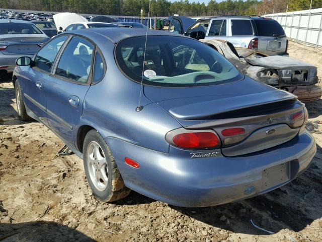 1FAFP53S3XA315577 - 1999 FORD TAURUS SE BLUE photo 3