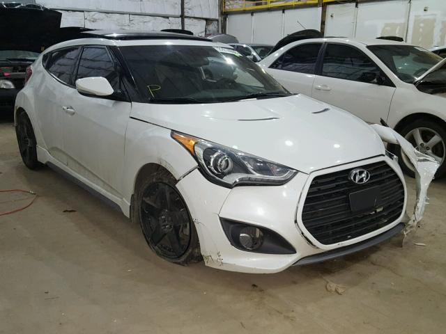 KMHTC6AE3EU203624 - 2014 HYUNDAI VELOSTER T WHITE photo 1