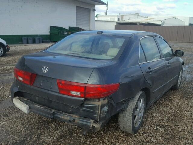 1HGCM66535A040504 - 2005 HONDA ACCORD EX CHARCOAL photo 4