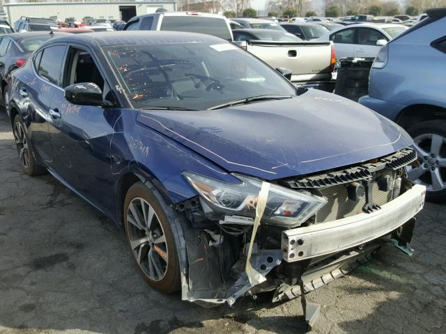 1N4AA6AP9GC398078 - 2016 NISSAN MAXIMA 3.5 BLUE photo 1