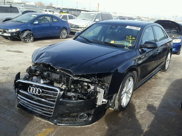 WAU43AFD4GN008749 - 2016 AUDI A8 L QUATT BLACK photo 2