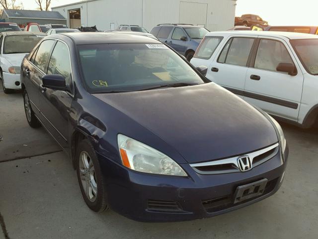 1HGCM56367A182311 - 2007 HONDA ACCORD SE BLUE photo 1