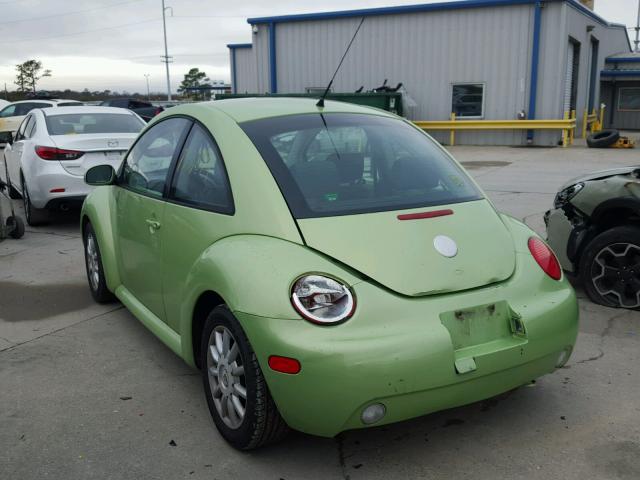 3VWCK31C75M401757 - 2005 VOLKSWAGEN NEW BEETLE GREEN photo 3