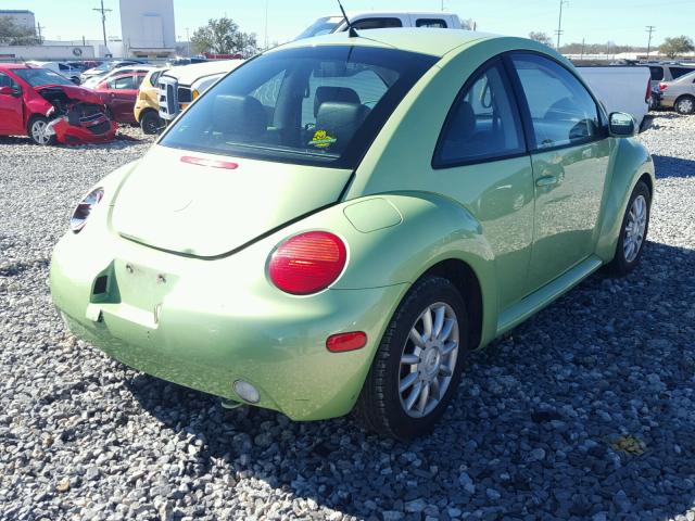 3VWCK31C75M401757 - 2005 VOLKSWAGEN NEW BEETLE GREEN photo 4