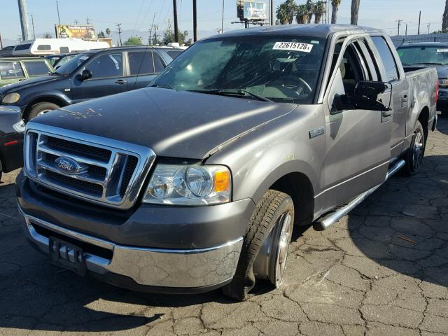 1FTRW12W08FA84021 - 2008 FORD F150 SUPER GRAY photo 2