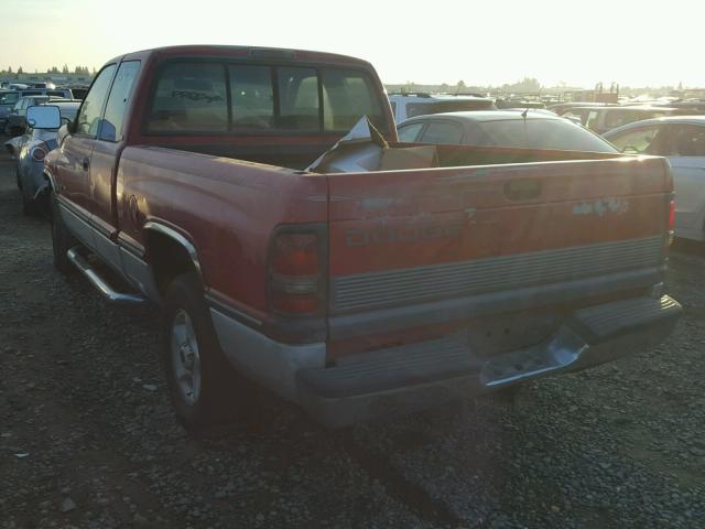 3B7HC13Z9TG188673 - 1996 DODGE RAM 1500 RED photo 3