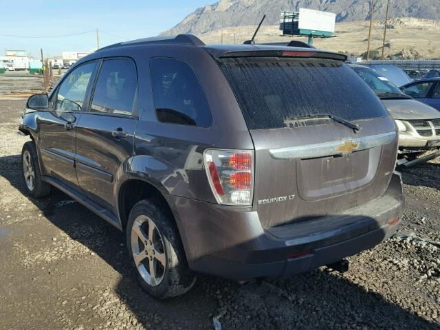 2CNDL73F176048735 - 2007 CHEVROLET EQUINOX LT BLACK photo 3