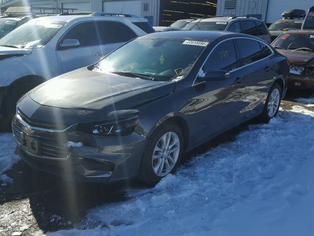 1G1ZE5ST2GF217532 - 2016 CHEVROLET MALIBU LT GRAY photo 2