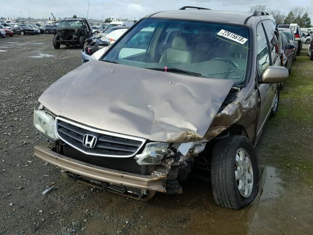 5FNRL18033B154166 - 2003 HONDA ODYSSEY EX GOLD photo 2