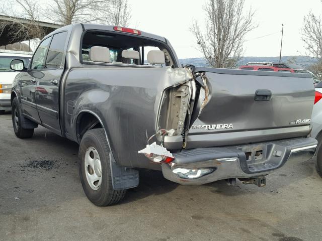 5TBDT441X5S480158 - 2005 TOYOTA TUNDRA DOU GRAY photo 3