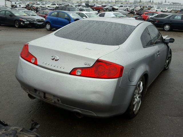 JNKCV54E45M412163 - 2005 INFINITI G35 GRAY photo 4