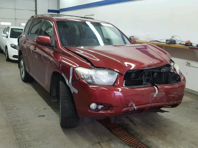 JTEES43A092148576 - 2009 TOYOTA HIGHLANDER MAROON photo 1