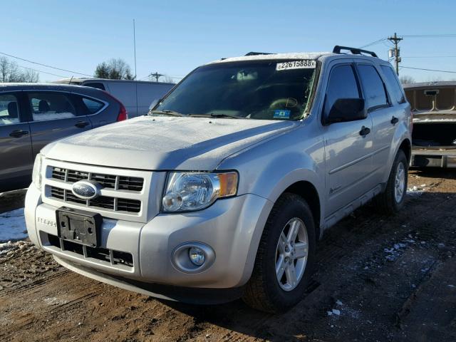 1FMCU59329KC38344 - 2009 FORD ESCAPE HYB SILVER photo 2