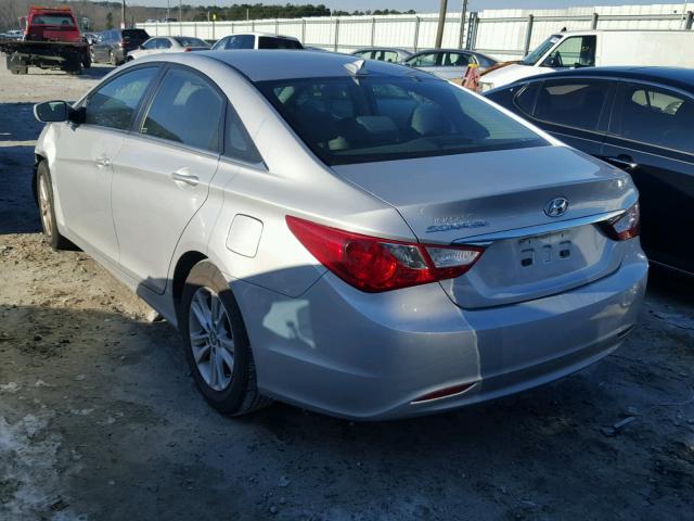 5NPEB4ACXDH763510 - 2013 HYUNDAI SONATA GLS SILVER photo 3