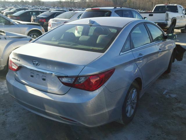 5NPEB4ACXDH763510 - 2013 HYUNDAI SONATA GLS SILVER photo 4